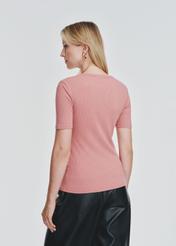 T-shirt pink women's basic TSHDT-0114-32(Z24)-03