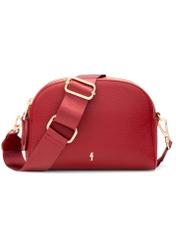 Small red women's handbag TOREC-0036E-42(Z25), front product view on white background.