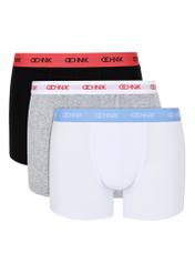 Tri-pack of colorful men's boxer shorts ZESMB-0001-15(W24)-01