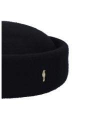 Women's hat in the style of a toque CZADT-0235-99(Z26) - close-up of the detail, on a white background.