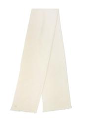 Light cream women's scarf SZADT-0179A-12(Z25), front view of the folded product on a white background.
