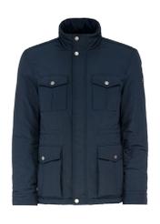Navy blue men's jacket KURMT-0398-69(Z25) - front product view on white background.