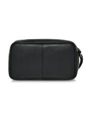 Black men's cosmetic bag with logo TORMS-0182C-99(Z24)-04