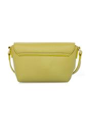 Lime green small women's shoulder bag TOREC-0916-8G(W26), product view from the back on a white background.