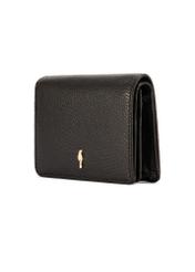 Black women's wallet with RFID protection PORES-0824RFID-99(Z25), diagonal product view on white background.