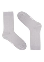 Men's gray cotton socks SKAMT-0207-9B(Z26), product view from the front on a white background.