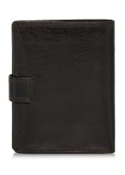 Brown lacquered leather men's wallet PORMS-0552-89(W24)-02