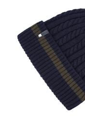 Navy blue men's cap CZAMT-0086-7E(Z26), close-up of the product detail on a white background.