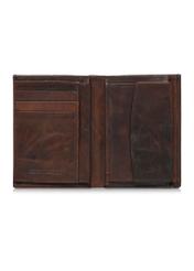 Brown leather men's wallet PORMS-0611-89(Z24)-05