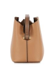 Beige women's handbag with strap TOREC-0768A-80(W24)-04