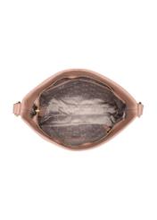 Women's leather shoulder bag with pocket TORES-0896-31(W23)-05