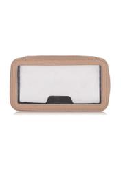 Beige transparent women's cosmetic bag TOREC-0900-81(W24)-04