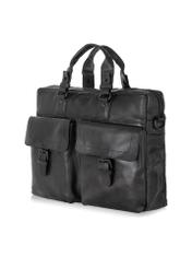 Men's black leather business bag TORMS-0404-99(Z23)-02