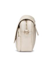 Cream leather women's messenger bag TORES-0958E-0B(W26), side product view on white background.