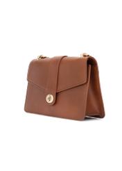 Brown women's messenger bag TOREC-1137-1F(W26), diagonal product view on a white background.