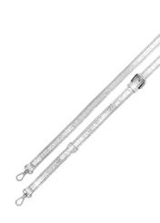 Silver women's handbag TOREC-1070-91(Z25), view of the product strap on a white background.
