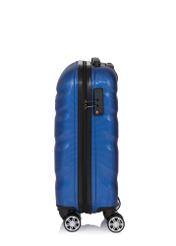 Small suitcase on wheels WALPC-0012-7C-19(W26), side view of the product on a white background.