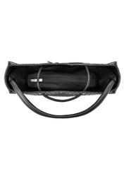 Black Women's Braided Handbag TOREC-0452-99(W21)-06