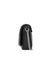 Black small messenger bag TOREC-1254-9P(Z26), side view of the product on a white background.