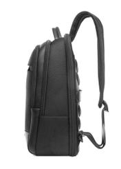 Black men's travel backpack TORMN-0376-99(Z25), product view from the side on a white background.