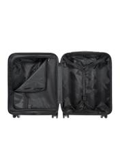 Small suitcase on wheels WALPC-0014-7B-19(W26), product view inside on white background.