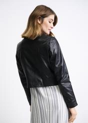 Women's leather transitional jacket KURDS-0346-1202(W22)-06