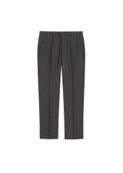 Men's graphite trousers with wool SPOMT-0122-9D(Z26) - front product view, on white background.