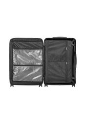 Large suitcase on wheels WALAB-0073-2X-28(W26), product view inside on white background.