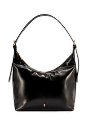 Black women's shoulder bag TOREC-1166-9F(W26), front product view on white background.