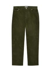 Men's green pinstripe trousers SPOMT-0133-8B(Z26), front product view on white background.