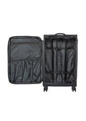 Large suitcase on wheels WALNY-0048-99-28(W26), product view inside on white background.