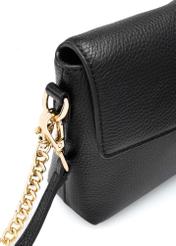 Small women's leather handbag TORES-1278-9I(W26), close-up of the product detail on a white background.