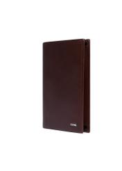 Light brown men's leather wallet PORMS-0737-1G(Z26), diagonal product view on white background.