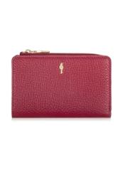 Women's pink leather wallet PORES-0904-34(W24)-01