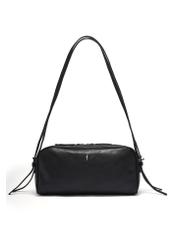 Black women's shoulder bag TOREC-1384-99(Z26) - front product view, on a white background.