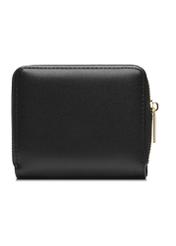 Black small women's wallet POREC-0399A-99(Z25), product view from the back on a white background.