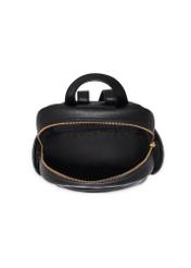 Black women's imitation leather backpack TOREC-1246-9I(Z26) - product view from above, on a white background.