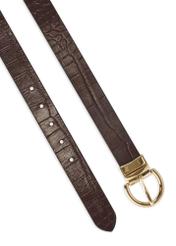 Two-sided burgundy and black women's belt PASDS-0175B-15(Z25)
