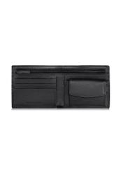 Men's leather wallet with stitching PORMS-0522-99(W23)-04