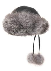 Women's hat with natural fox fur CZADF-0049-9J(Z26)