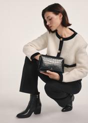 Black leather cosmetic bag for women TORES-1013E-99(Z25)