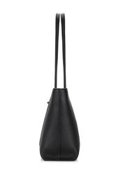 Women's black leather shoulder bag TORES-1066-99(Z24)-03