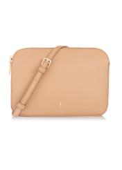 Beige women's handbag with strap TOREC-0522B-81(Z23)-01