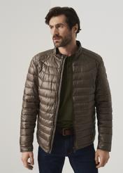 Men's quilted jacket with stand-up collar KURMT-0260-82(W23)-02