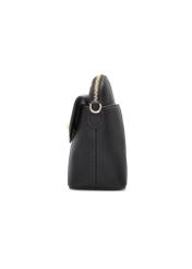 Black women's shoulder bag TOREC-1140-9I(W26), side view of the product on a white background.