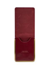 Burgundy leather business card case PL-101-41(KS)