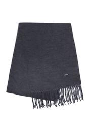 Graphite men's winter scarf SZAMT-0082A-95(Z25) - front product view on white background.