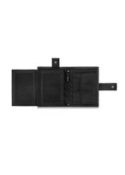 Black folding men's wallet PORMN-0017-99(Z23)-04