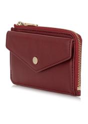 Women's red leather wallet PORES-0866-40(Z23)-02