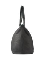Black fabric bag TOREN-0317-99(Z25), product view from the side on a white background.
